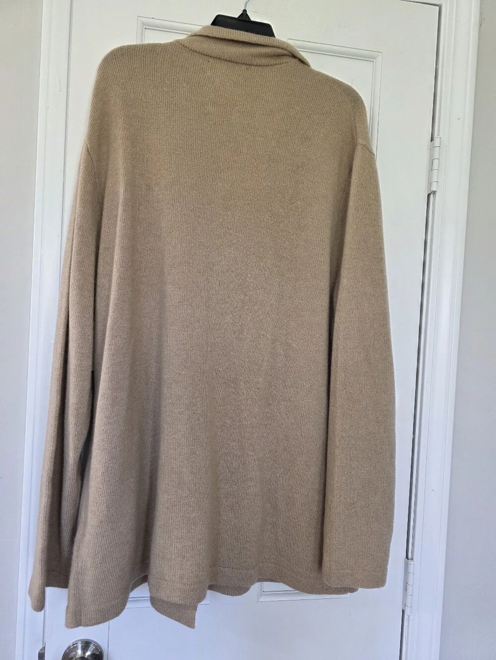Polo Ralph Lauren Men's Cashmere Blazer Cardigan, Dune Melange, XXL